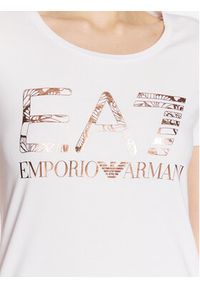 EA7 Emporio Armani T-Shirt 3RTT17 TJDZZ 1100 Biały Regular Fit. Kolor: biały. Materiał: bawełna