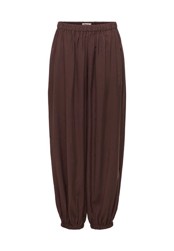 only - ONLY Spodnie materiałowe Scarly 15380514 Brązowy Relaxed Fit. Kolor: brązowy. Materiał: materiał