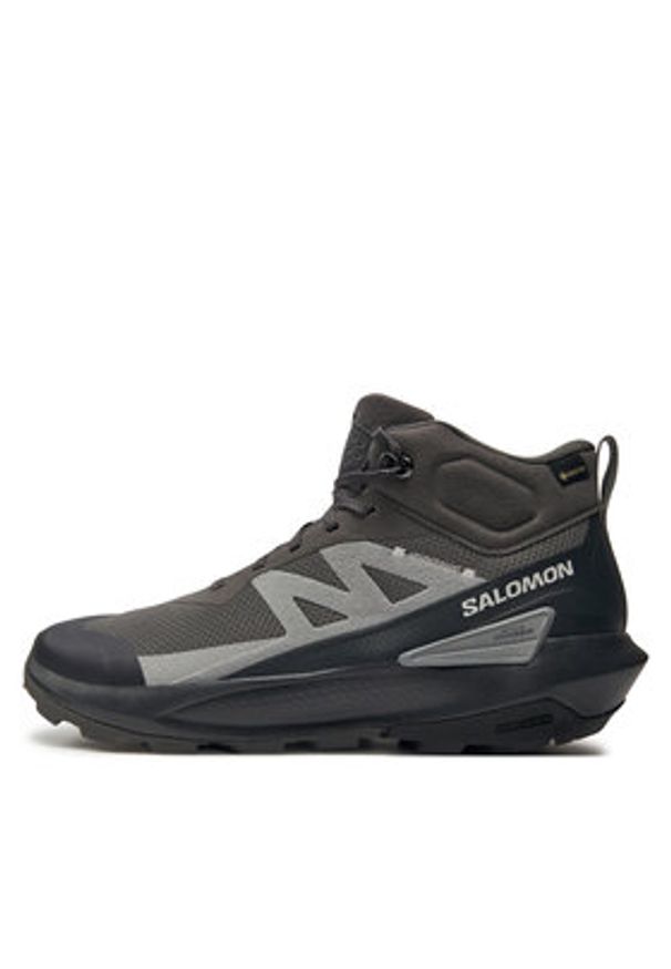 salomon - Salomon Trekkingi Elixir Activ Mid Gore-Tex L47456800 Szary. Kolor: szary. Materiał: materiał. Technologia: Gore-Tex. Sport: turystyka piesza