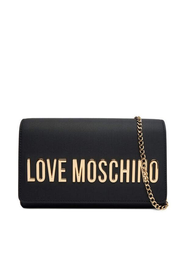 Love Moschino - LOVE MOSCHINO Torebka JC4103PP1OKD0000 Czarny. Kolor: czarny. Materiał: skórzane