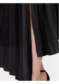 DKNY Spódnica plisowana P3ANTQBW Czarny Regular Fit. Kolor: czarny. Materiał: syntetyk