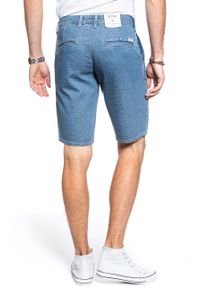 Mustang - SPODENKI MUSTANG Classic Chino Short Denim Blue 1007751 5000 310. Materiał: denim #3