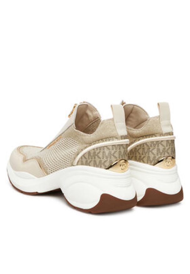 MICHAEL Michael Kors Sneakersy Zuma Mixed-Media Trainer 43F5ZUFP2L Złoty. Kolor: złoty. Materiał: materiał