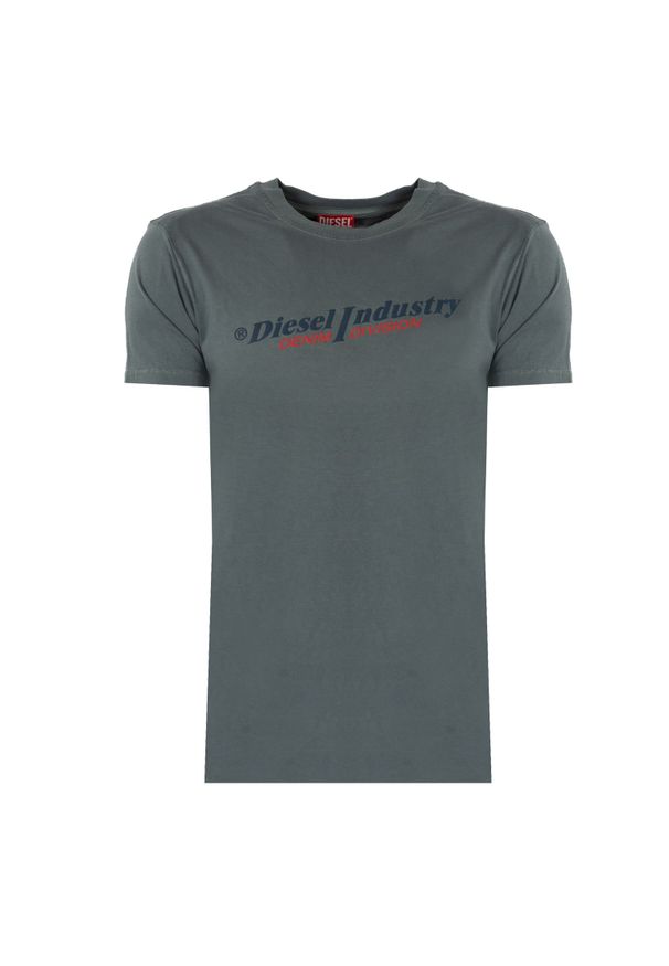 Diesel T-Shirt "T-Diegor" | A03741-0PITA-99K | Mężczyzna | Szary. Okazja: na co dzień. Kolor: szary. Materiał: bawełna. Wzór: nadruk. Styl: klasyczny, elegancki, casual