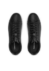 Calvin Klein Sneakersy Low Top Lace Up Cv Mono HM0HM00262 Czarny. Kolor: czarny. Materiał: skóra #9