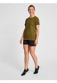 Koszulka damska Hummel Red Heavy. Kolor: zielony. Materiał: bawełna
