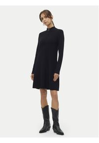 Vero Moda Sukienka dzianinowa Nancy 10309303 Czarny Loose Fit. Kolor: czarny. Materiał: wiskoza, syntetyk #5