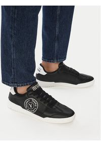 Versace Jeans Couture Sneakersy 80YA3SD1 ZPB84 Czarny. Kolor: czarny. Materiał: skóra #7