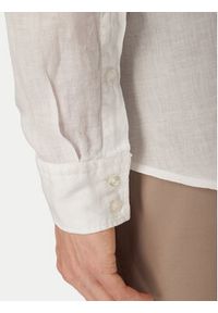 BOSS Koszula Relegant 50567579 Biały Regular Fit. Kolor: biały. Materiał: len #4