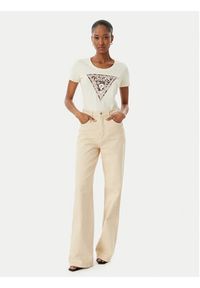 Guess T-Shirt W6RI32 J1314 Écru Regular Fit. Kolor: kremowy. Materiał: bawełna #5