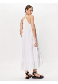 Replay Sukienka letnia W9004.000.84614G Biały Regular Fit. Kolor: biały. Materiał: len. Sezon: lato #4