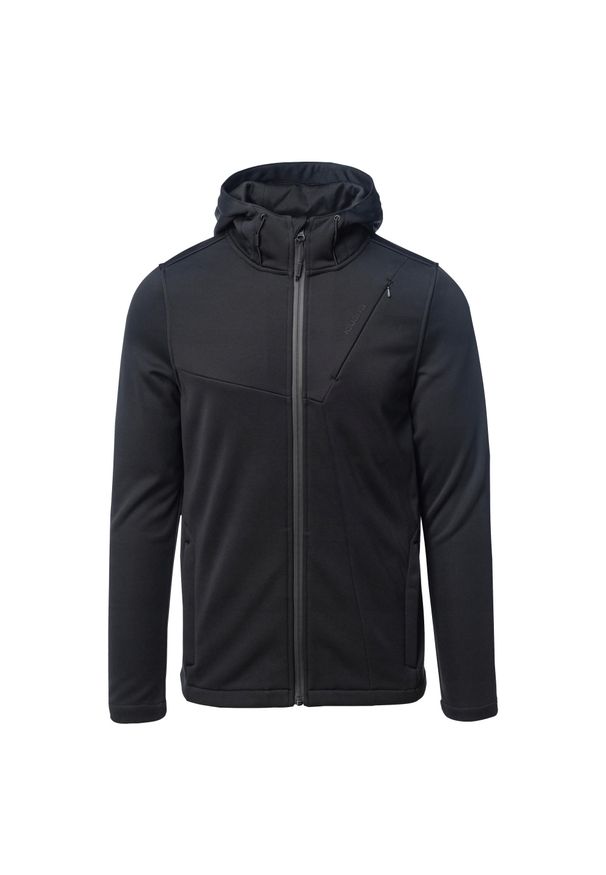 Iguana - Męska Kurtka Soft Shell Rocher. Kolor: czarny. Sport: turystyka piesza