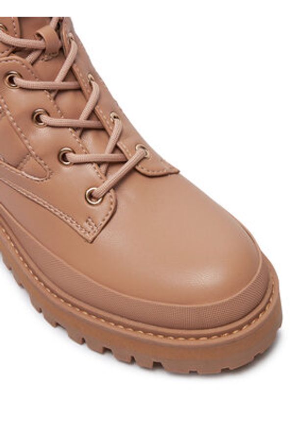Guess Trapery Badae2 FLFBD2 ELE10 Beżowy. Kolor: beżowy. Materiał: skóra