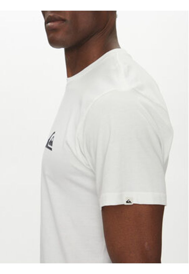Quiksilver T-Shirt EQYZT08042 Biały Regular Fit. Kolor: biały. Materiał: bawełna