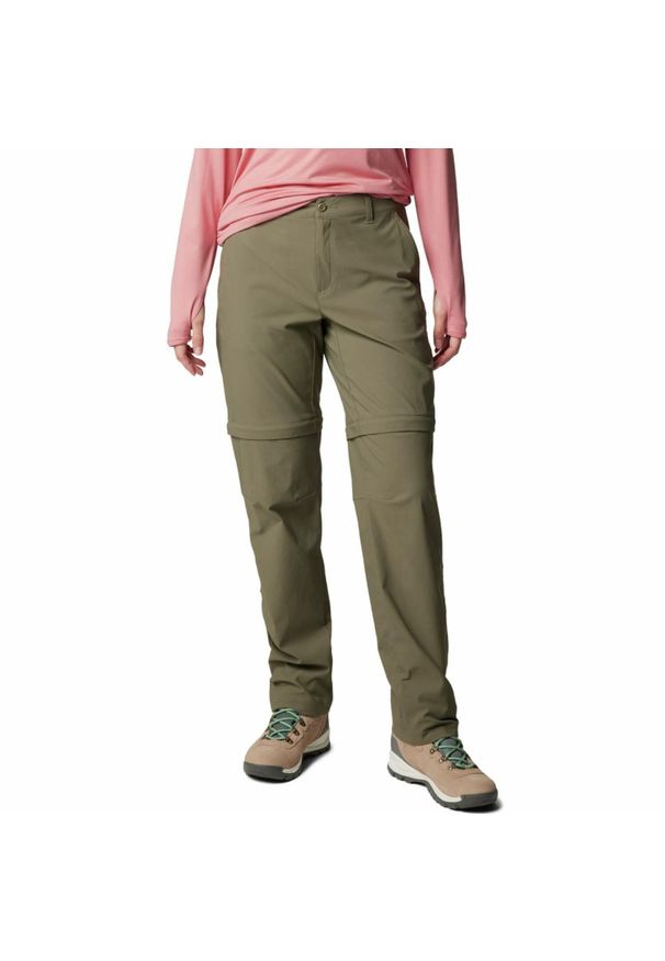 columbia - Spodnie z odpinanymi nogawkami damskie Columbia Leslie Falls Convertible Pant. Kolor: zielony