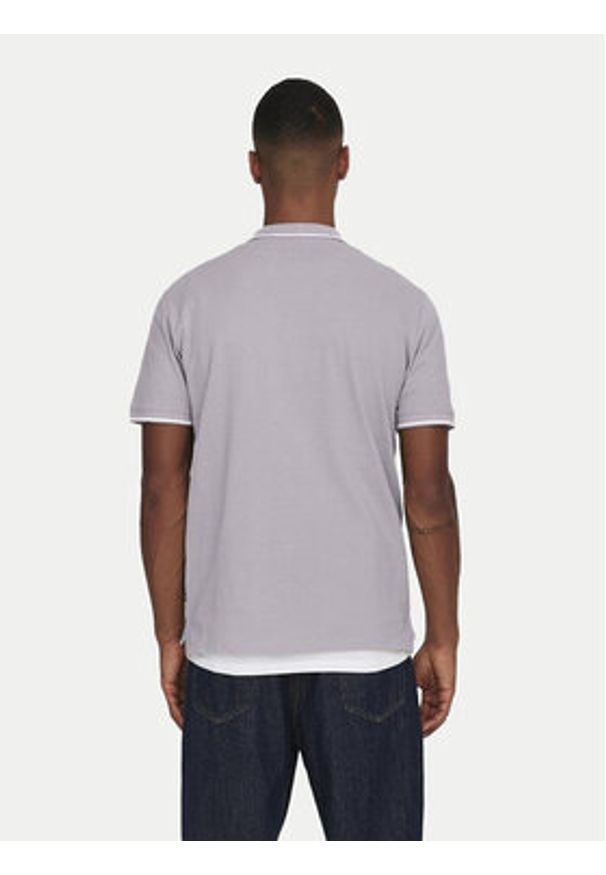 Only & Sons Polo Fletcher 22024827 Fioletowy Regular Fit. Typ kołnierza: polo. Kolor: fioletowy. Materiał: bawełna