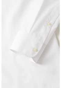 Mango Man Koszula bawełniana Emeritol męska kolor biały slim z kołnierzykiem włoskim. Typ kołnierza: kołnierzyk włoski. Kolor: biały. Materiał: bawełna #2
