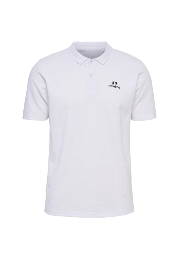 NewLine - Bawełniana koszulka polo Newline Lea. Typ kołnierza: polo. Kolor: biały. Materiał: bawełna. Styl: sportowy