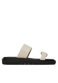 Calvin Klein Jeans Klapki Rope Sandal Soft Lth Mg YW0YW01864 Écru. Materiał: skóra