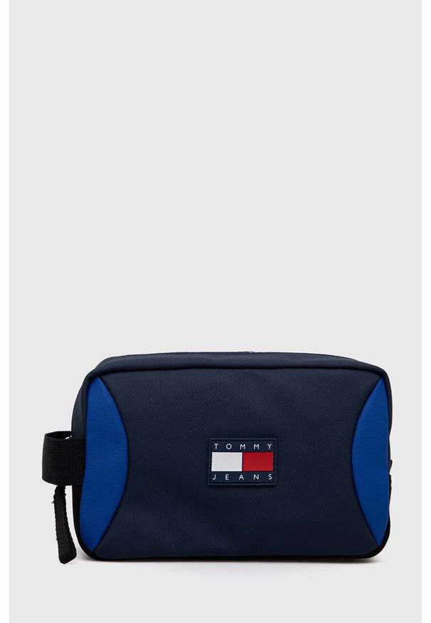 Tommy Jeans kosmetyczka kolor granatowy. Kolor: niebieski