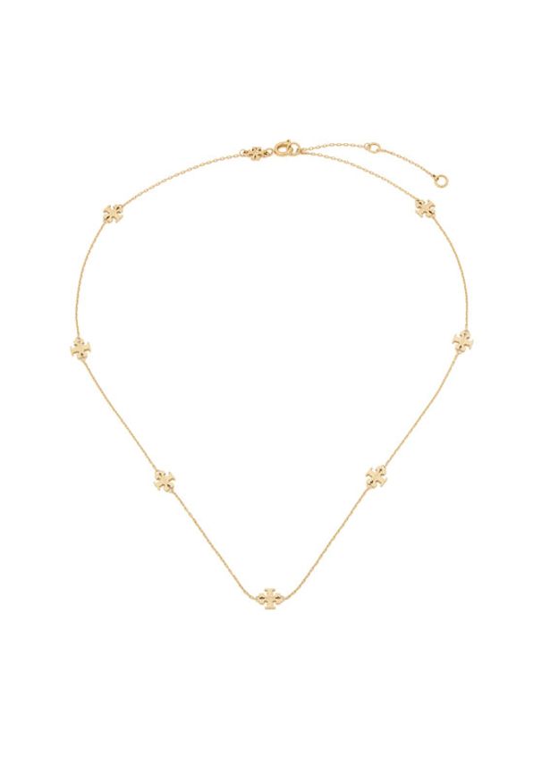 Tory Burch Naszyjnik Delicate Icon 184442 Złoty. Materiał: metalowe. Kolor: złoty