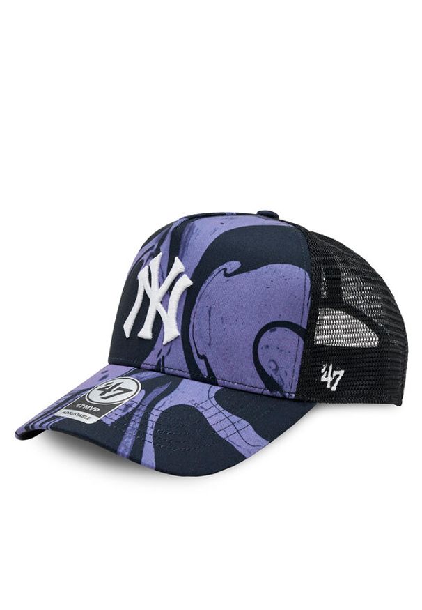 47 Brand Czapka z daszkiem Mlb New York Yankees Enamel Twist Mesh '47 Mvp Dt B-ENLDT17PTP-PP Fioletowy. Kolor: fioletowy. Materiał: materiał