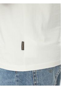 Napapijri T-Shirt S-Valdor NP0A4IE6 Écru Regular Fit. Materiał: bawełna