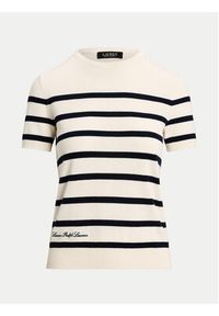 Lauren Ralph Lauren - LAUREN RALPH LAUREN Sweter 200961688002 Écru Regular Fit. Materiał: bawełna