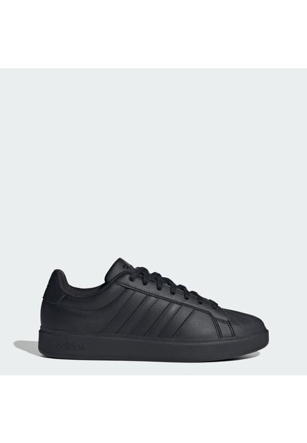 Adidas - adidas Sneakersy Streettalk JR4699 Czarny. Kolor: czarny. Materiał: skóra