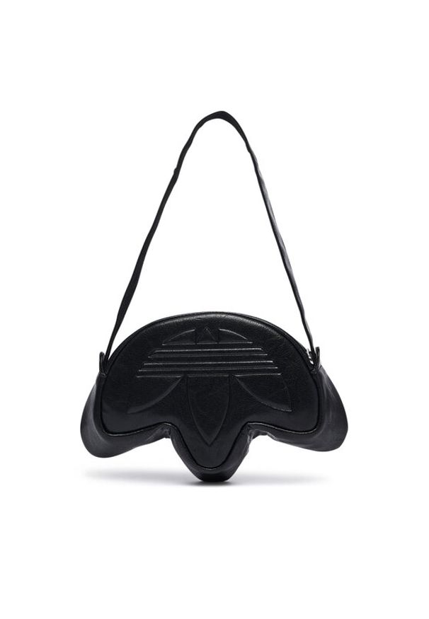 Adidas - adidas Torebka Trefoil Bag Metallic KR1602 Czarny. Kolor: czarny. Materiał: skórzane