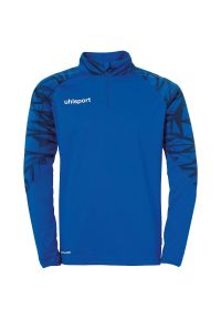 UHLSPORT - Długi rękaw z zamkiem 1/4 Koszulka Uhlsport Goal 25. Kolor: niebieski. Materiał: materiał. Długość rękawa: długi rękaw. Długość: długie