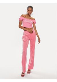 Juicy Couture Bluzka Brodie JCWCT23309 Różowy Regular Fit. Kolor: różowy. Materiał: bawełna