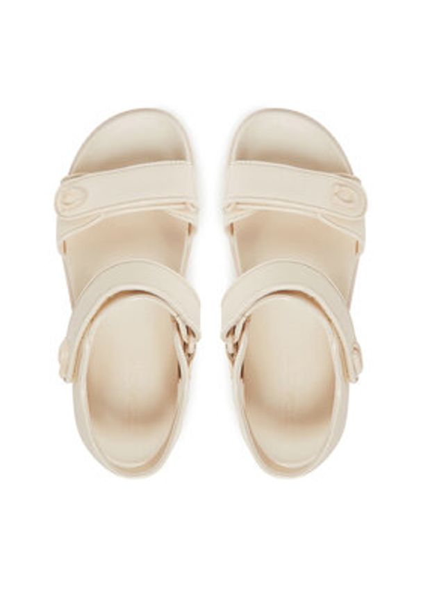 Coach Sandały CS094 Écru. Materiał: skóra