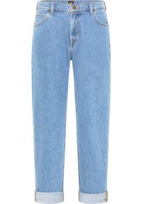 Lee - Spodnie jeansowe męskie LEE West LIGHT NEW HILL. Okazja: na co dzień, na spacer, do pracy. Kolor: niebieski. Materiał: jeans. Styl: casual