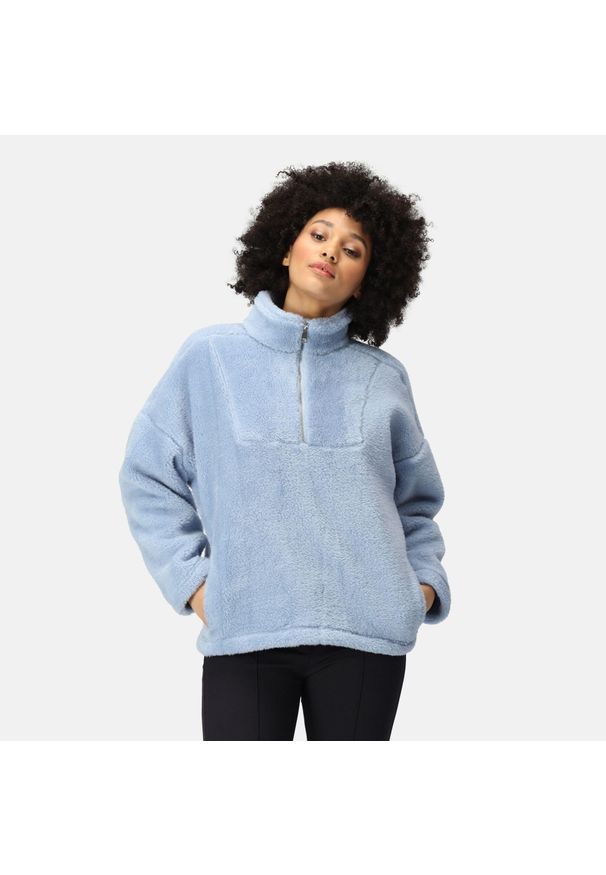 Regatta - Polar turystyczny damski Zeeke. Kolor: niebieski. Materiał: polar. Sezon: zima. Sport: turystyka piesza
