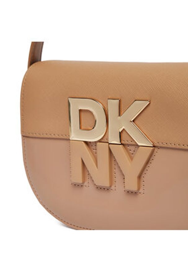 DKNY Torebka Echo Sm Flap Cbody R42EKE28 Brązowy. Kolor: brązowy. Materiał: skórzane