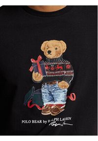 Polo Ralph Lauren T-Shirt 710854497027 Czarny Regular Fit. Typ kołnierza: polo. Kolor: czarny. Materiał: bawełna #6