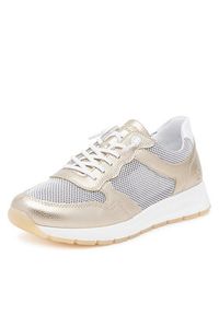 Remonte Sneakersy D2G03-90 Złoty. Kolor: złoty. Materiał: materiał #4