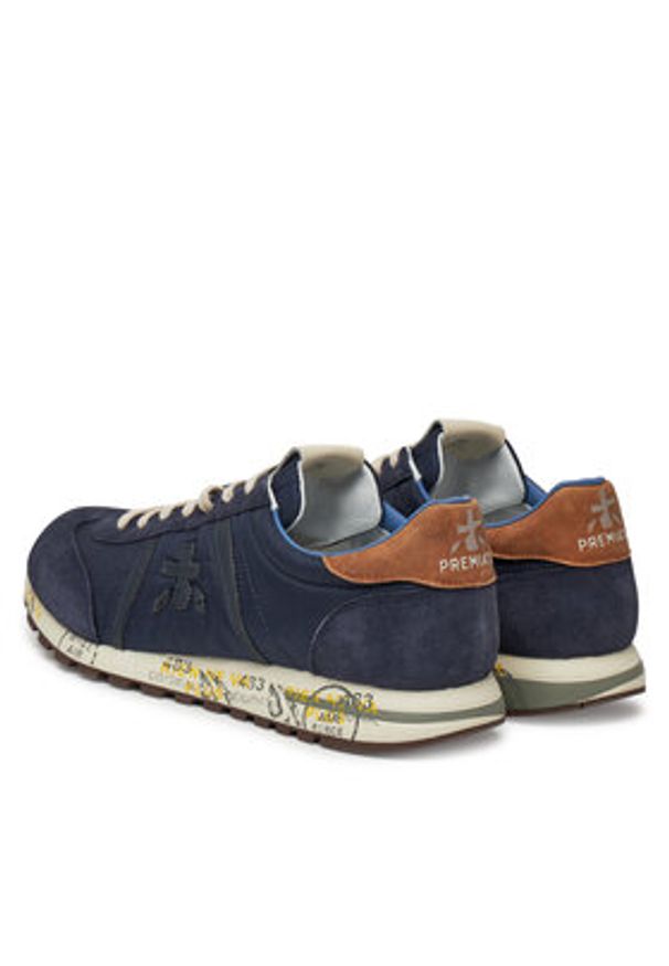 Premiata Sneakersy LUCY VAR 7254 Granatowy. Kolor: niebieski. Materiał: skóra, zamsz