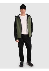 4f - 4F Kurtka przejściowa membrana 5000 męska - czarna 3XL. Okazja: na co dzień. Typ kołnierza: kaptur. Kolor: czarny. Materiał: tkanina, dzianina, syntetyk, materiał. Styl: casual, klasyczny, sportowy #2