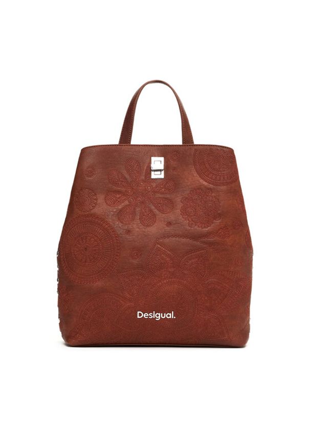 Desigual Plecak Dejavu Sumy Mini 25SAKP02 Brązowy. Kolor: brązowy. Materiał: skóra