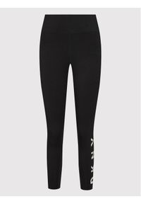 DKNY Sport Legginsy DPPP1223 Czarny Slim Fit. Kolor: czarny. Materiał: bawełna. Styl: sportowy #1