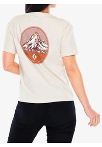 Koszulka bawełniana damska Black Diamond Heritage Badge SS Tee. Kolor: biały. Materiał: bawełna