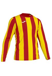 Koszulka do piłki nożnej męska Joma Inter z długim rękawem. Kolor: wielokolorowy, żółty, czerwony. Długość rękawa: długi rękaw. Długość: długie. Sport: piłka nożna #1