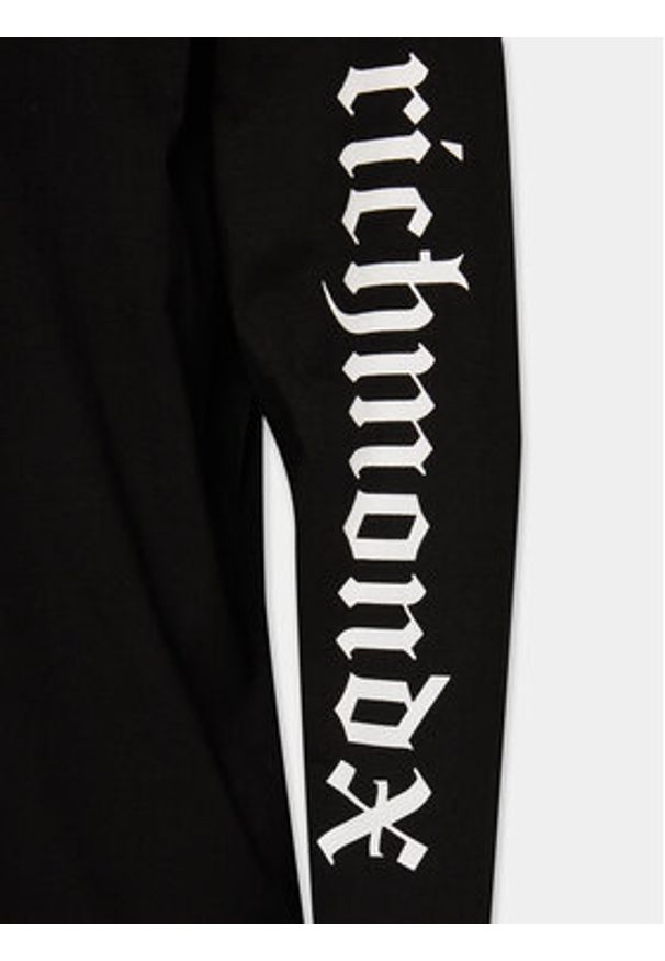 Richmond X Longsleeve Hairiti UMP24139TS Czarny Regular Fit. Kolor: czarny. Materiał: bawełna. Długość rękawa: długi rękaw