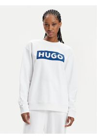 Hugo Bluza Classic 50515817 Biały Relaxed Fit. Kolor: biały. Materiał: bawełna