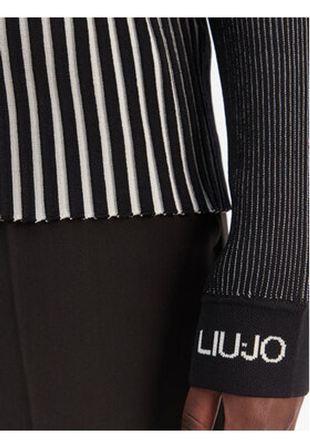 Liu Jo Sport Kardigan TA6116 MS55N Czarny Regular Fit. Kolor: czarny. Materiał: syntetyk. Styl: sportowy