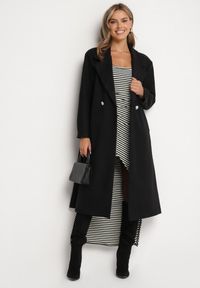 Born2be - Czarno-Biała Bawełniana Sukienka na Ramiączkach o Asymetrycznym Kroju Orisala. Okazja: na co dzień. Kolor: czarny. Materiał: bawełna. Długość rękawa: na ramiączkach. Typ sukienki: asymetryczne. Styl: casual, elegancki #7