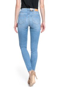 Wrangler - WRANGLER HIGH RISE SKINNY INDIGO BEACHES W27HGU241 112128082. Stan: podwyższony