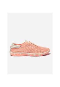 Niskie buty damskie TBS Jazaria. Kolor: różowy, pomarańczowy, wielokolorowy, żółty. Materiał: skóra. Sport: turystyka piesza